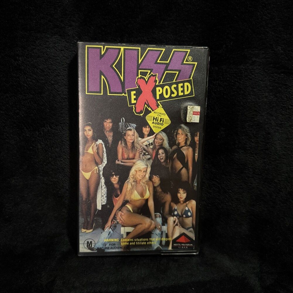 Vintage 1987 Kiss Exposed - VHS Video Hi Fi Audio Hoyts Polygram